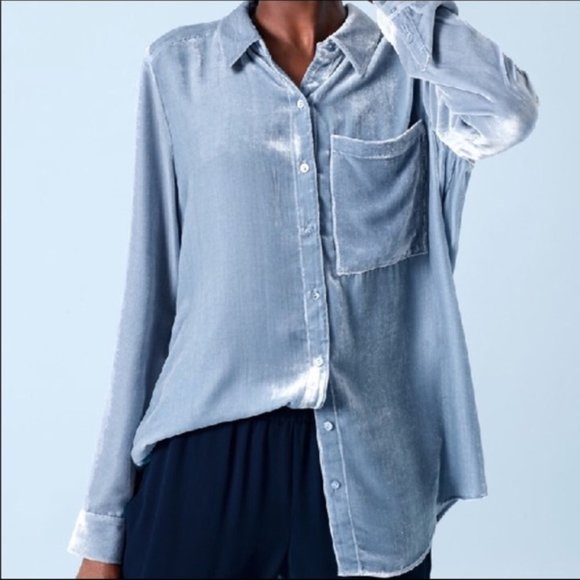eileen fisher velvet shirt